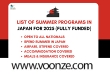 List of Summer Programs in Japan For 2025 (Fully Funded)